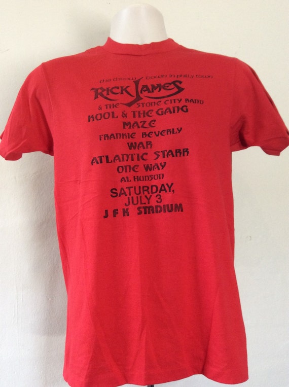 Vtg 1985 Rick James Kool and The Gang Staff Concer