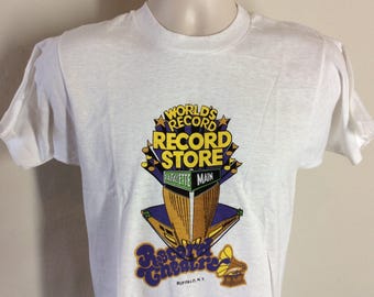 Vtg 1976 Jackson Browne Promo T-Shirt White S/M 70s Classic Soft Rock Album Record Theatre Buffalo NY