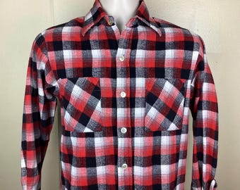 Vtg 70s 80s Hanes Thermal Long Sleeve Shirt White S/M 50/50 Waffle