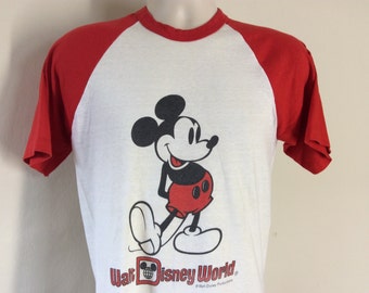 USA製 Disney 80s ミニーマウス ヴィンテージ ラグラン Tシャツ USA製】Disney 80s ミニーマウス ヴィンテージ ラグラン Tシャツ