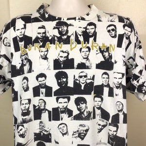 Vtg 1993 Duran Duran All Over Print T-shirt White XL 90s the 