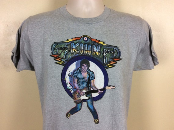 Vtg 1982 Greg Kihn Band Concert T-Shirt Heather G… - image 1
