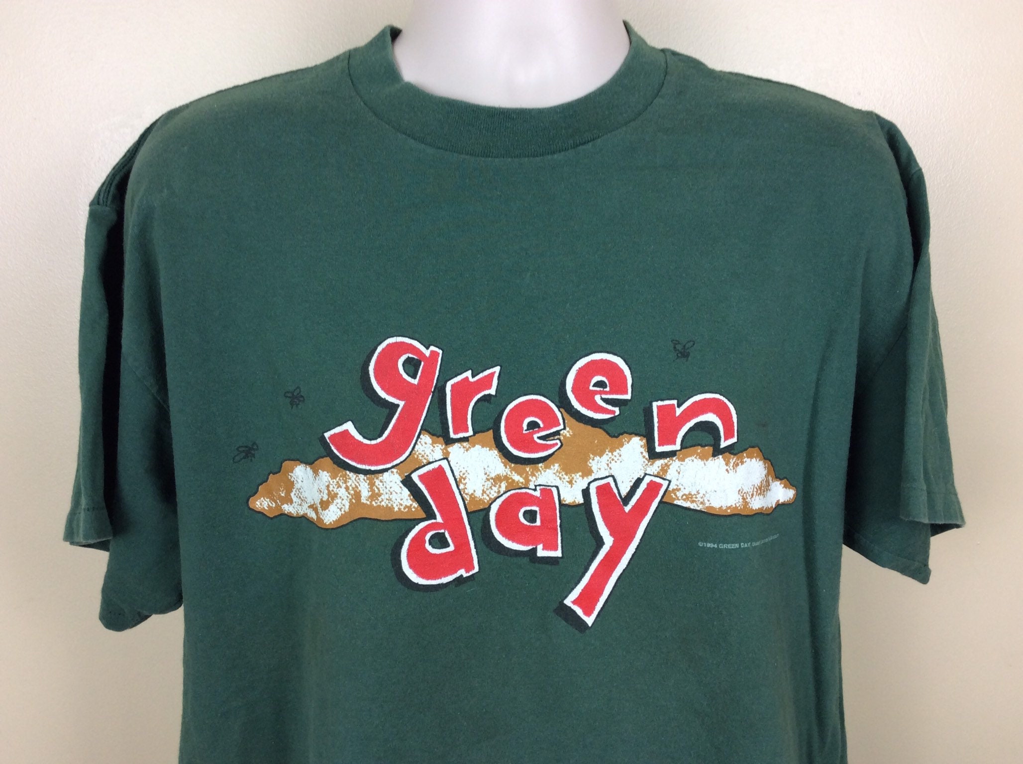 90s vintage green day tourTシャツ