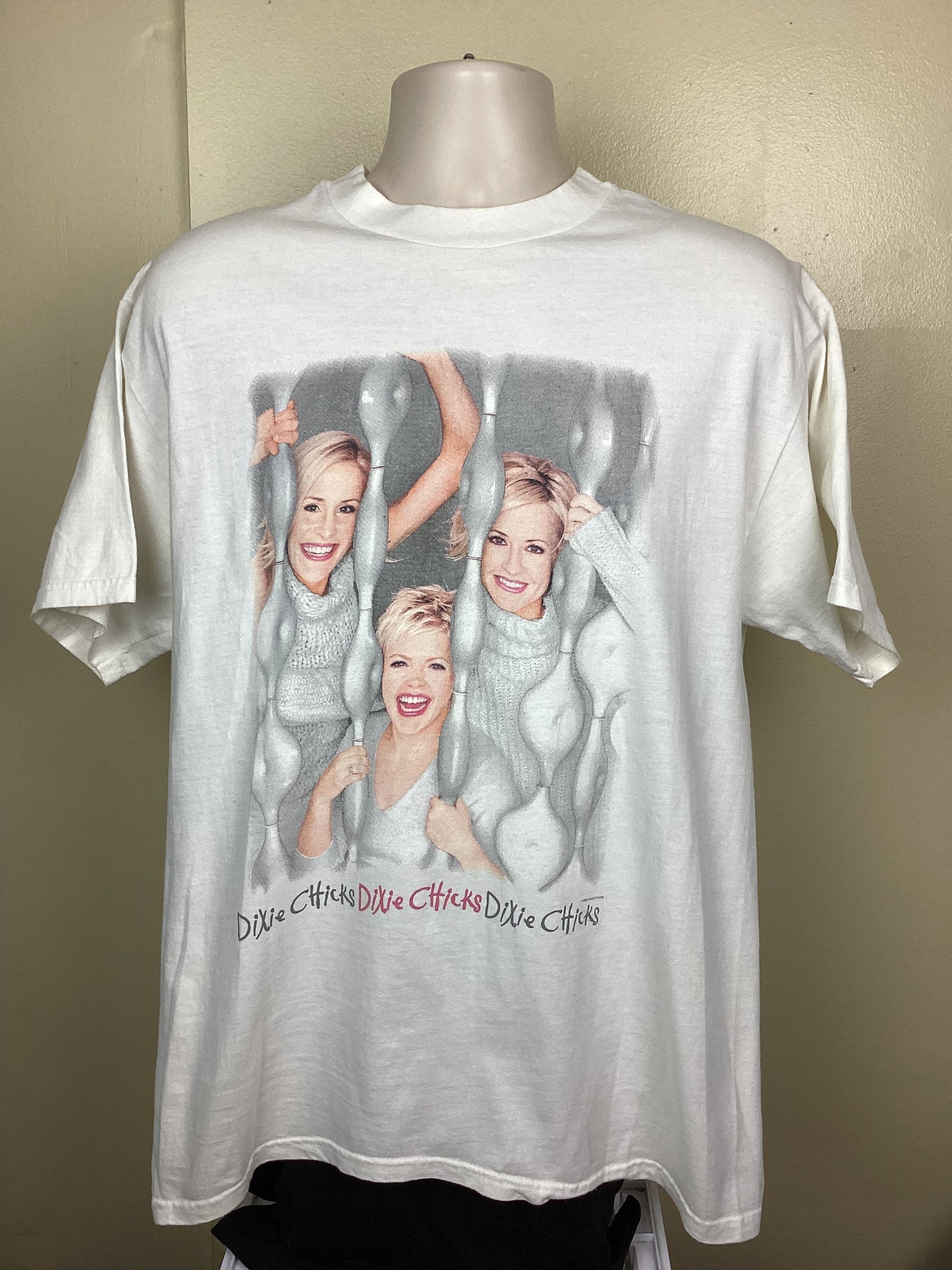 Vtg 2000 the Dixie Chicks Concert T-shirt White L Y2K Country Pop