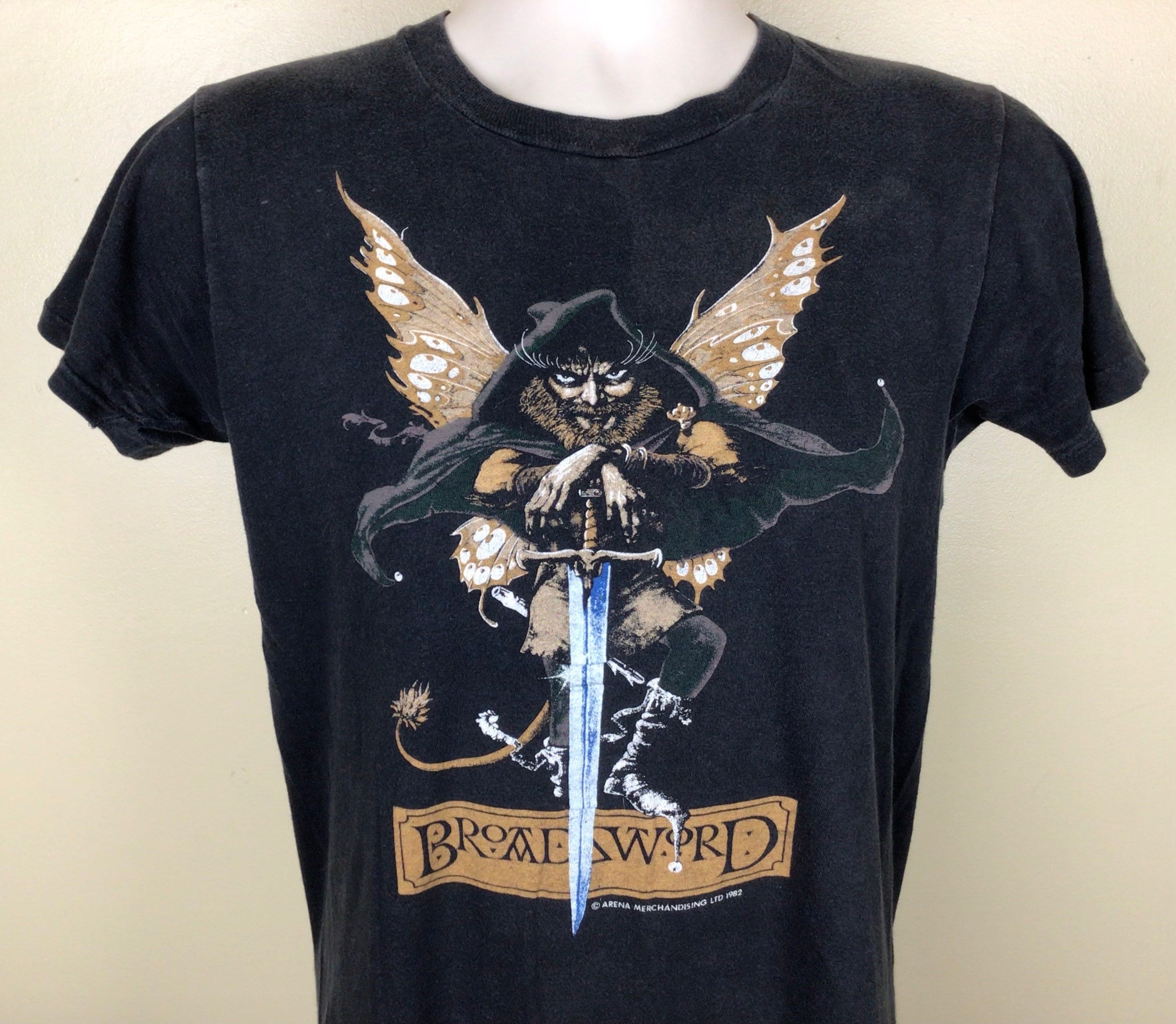 高速配送 Jethro 1982 Vintage Tull 80s M Black T-shirt Concert ミュージシャン