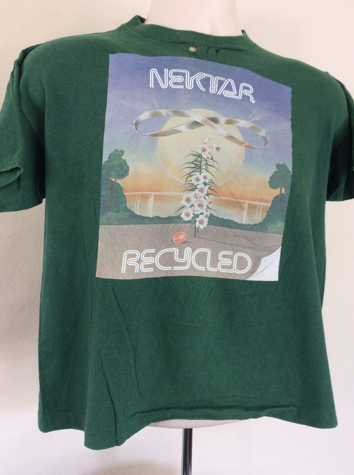 Vtg 1976 Nektar Concert T-shirt Green L 70s Recycled Synergy | Etsy