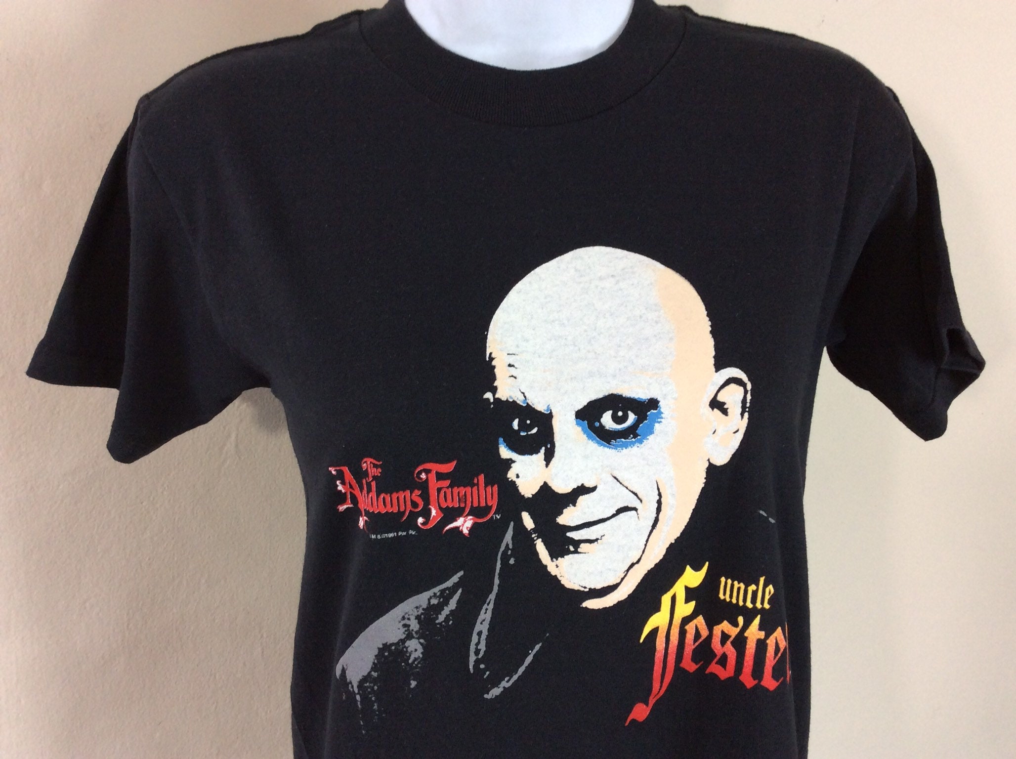 Vtg 1991 the Addams Family T-shirt Black 90s Uncle Fester Kids - Etsy