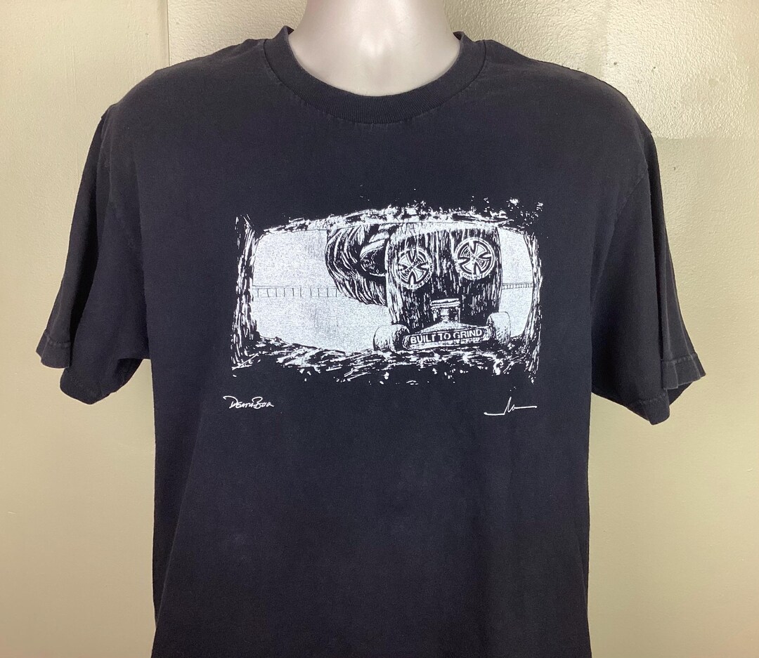 Vtg 90s Y2K Independent Truck Company Death Box T-shirt Black L