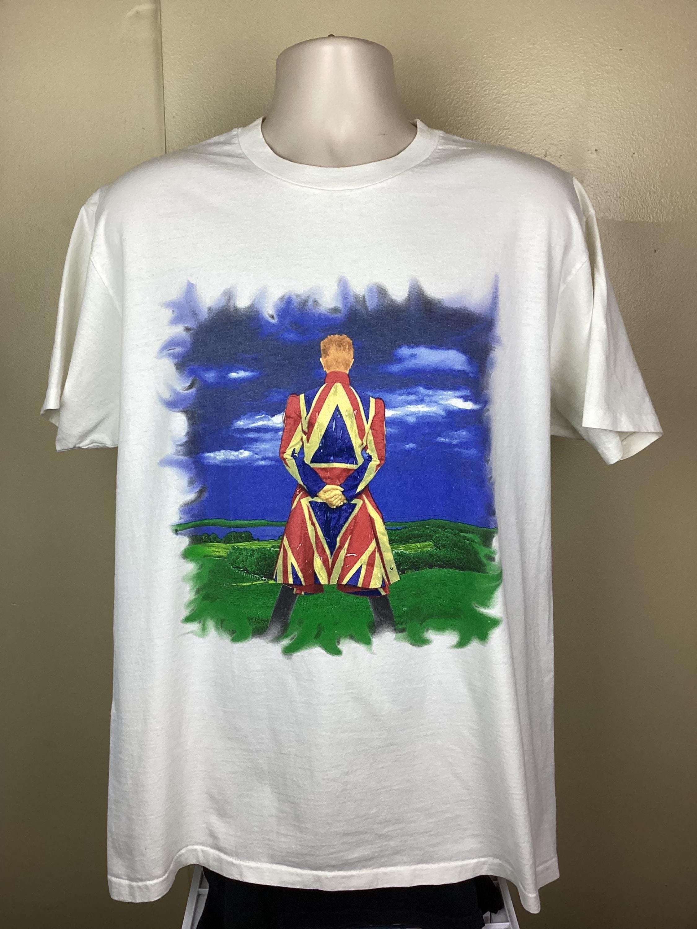 Vtg 1997 David Bowie Earthling Concert T-shirt White XL 90s