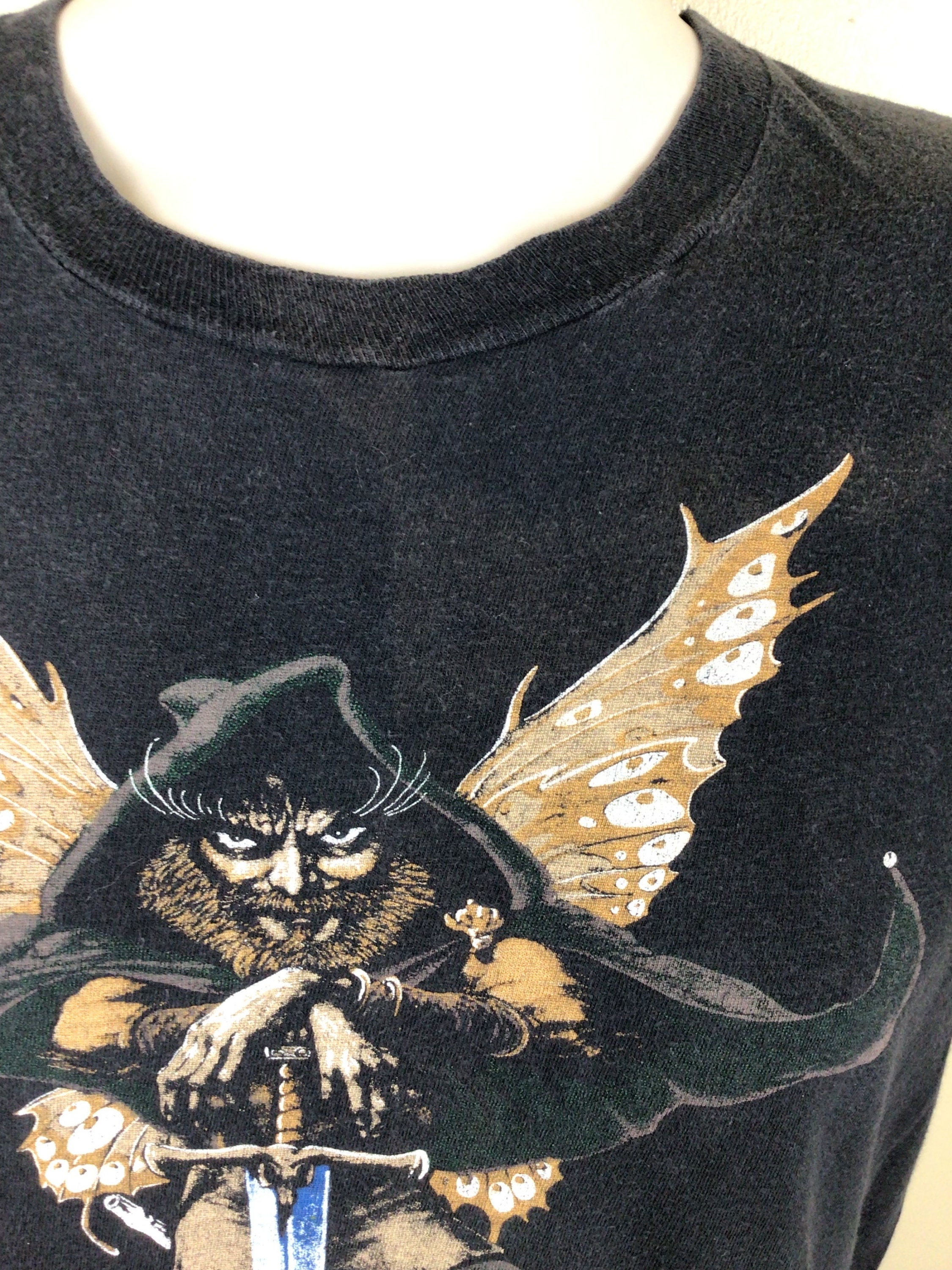 Vintage 1982 Jethro Tull Concert T-shirt Black M 80s