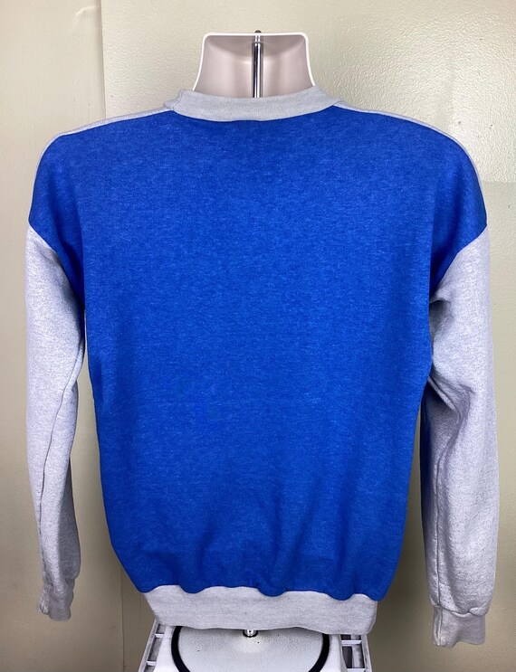 Vtg 80s Puma Color Block Ringer Crewneck Sweatshi… - image 3