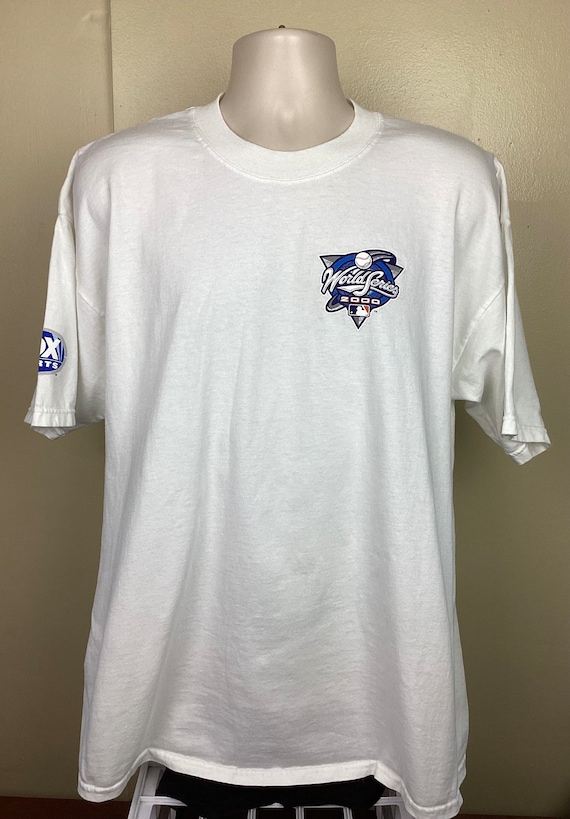 Vtg 2000 World Series T-shirt White XL Y2K Fox Sports Subway
