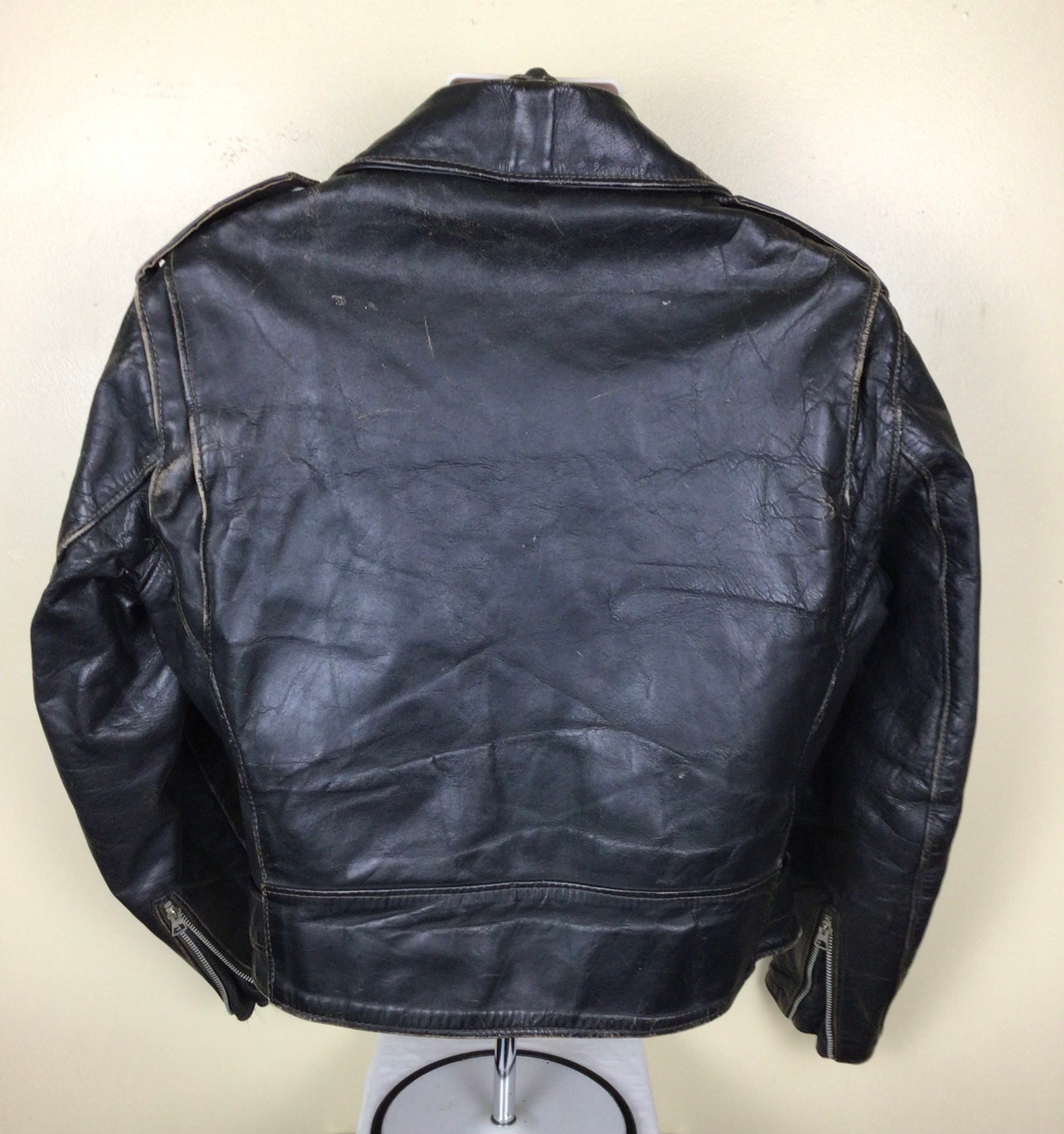 Vtg 70s 80s Schott Perfecto Leather Motorcycle Jacket Black Vtg 70s 80s Schott Perfecto Leather Motorcycle Jacket Black