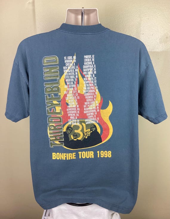 Vtg 1998 Third Eye Blind Concert T-shirt Blue XL 90s Alternative