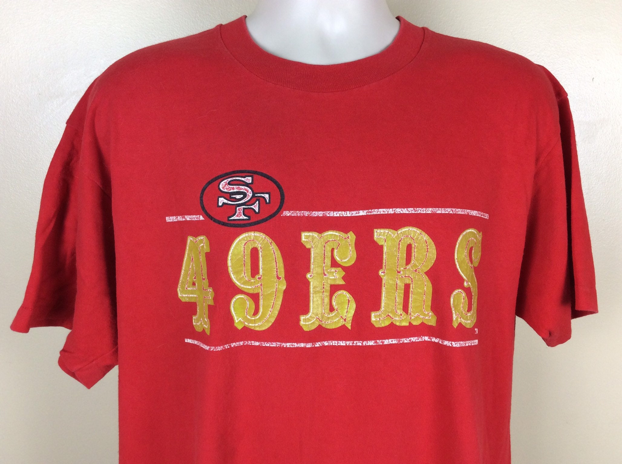 Vtg 80s 90s San Francisco 49ers T-shirt Red XL Single Stitch - Etsy UK