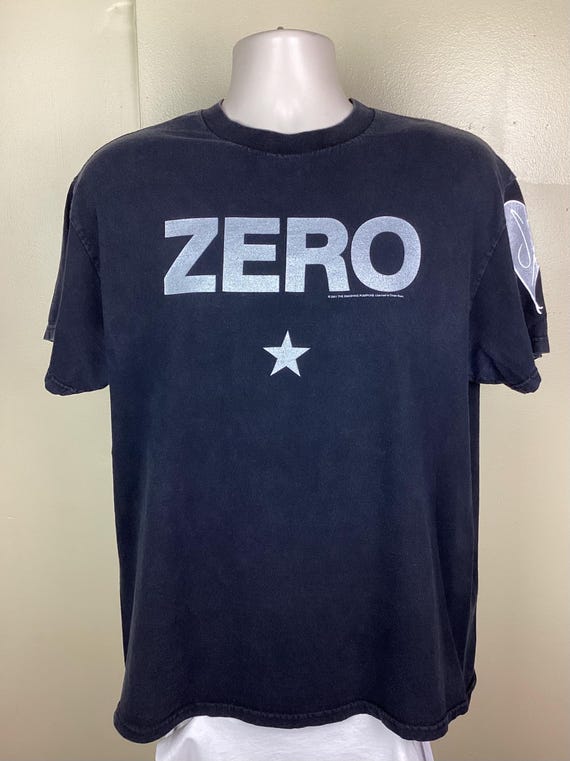 Vtg 2001 Smashing Pumpkins Zero T-shirt Black L Y2K Grunge