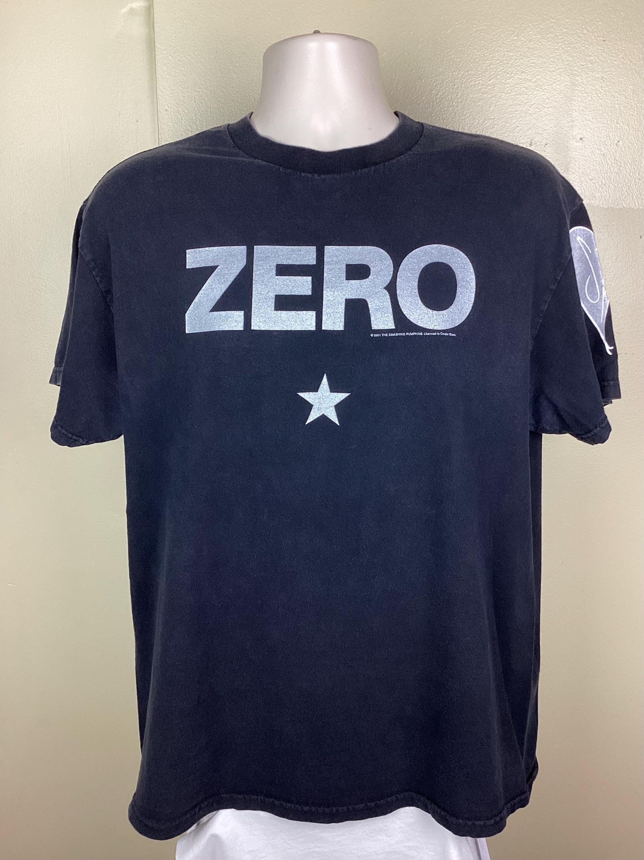 Vtg 2001 Smashing Pumpkins Zero T-shirt Black L Y2K Grunge Rock