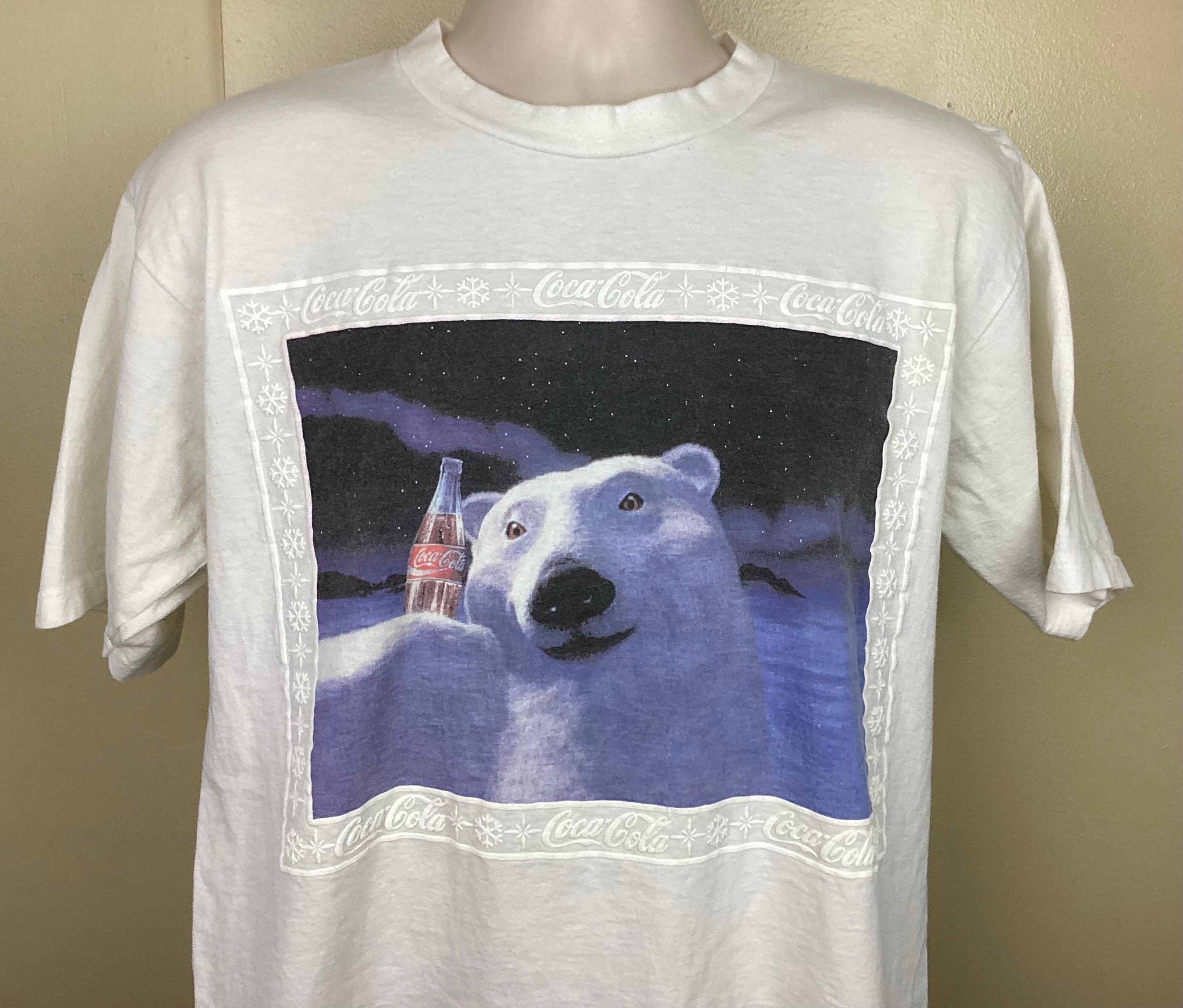 ヴィンテージ 90年代 コカコーラ ポーラーベア Tシャツ ホワイト L 