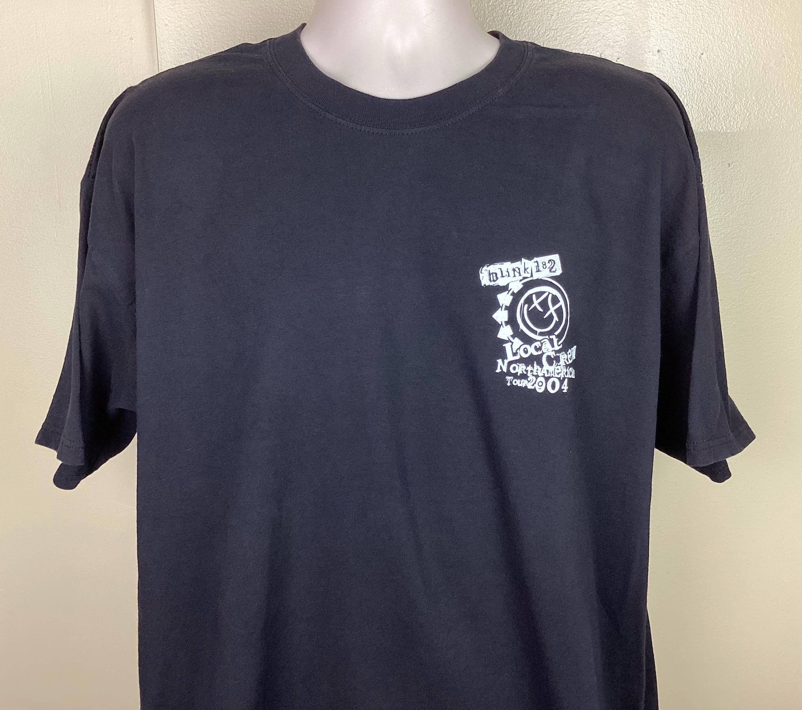 ヴィンテージ 2004 ブリンク 182 クルー Tシャツ ブラック XL Y2K 