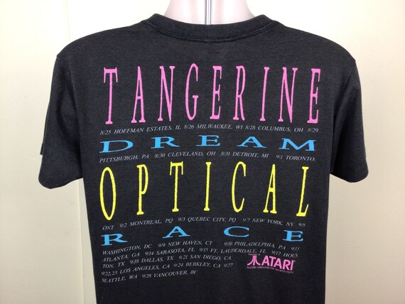 Vtg 1988 Tangerine Dream Optical Race Concert T-shirt M/L Vtg 1988 Tangerine Dream Optical Race Concert T-shirt M/L