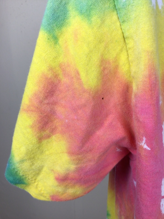 Vtg 90s Bob Marley T-Shirt Tie Dye L Single Stitc… - image 8
