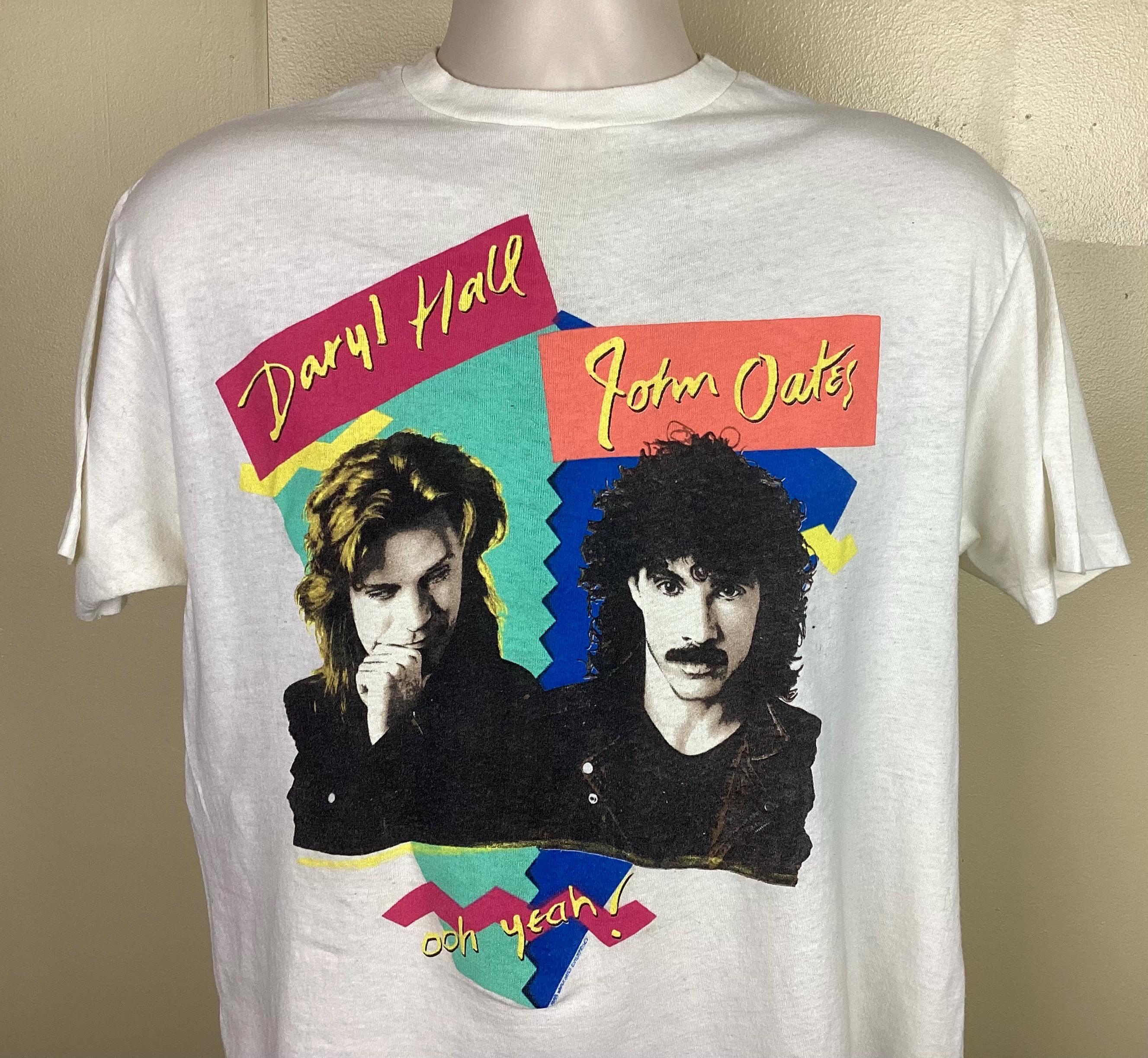 【希少】DARYL HALL  CAT TEE BLACK XL Vtg 1983 Daryl Hall & John Oates H2O Concert T-shirt Black