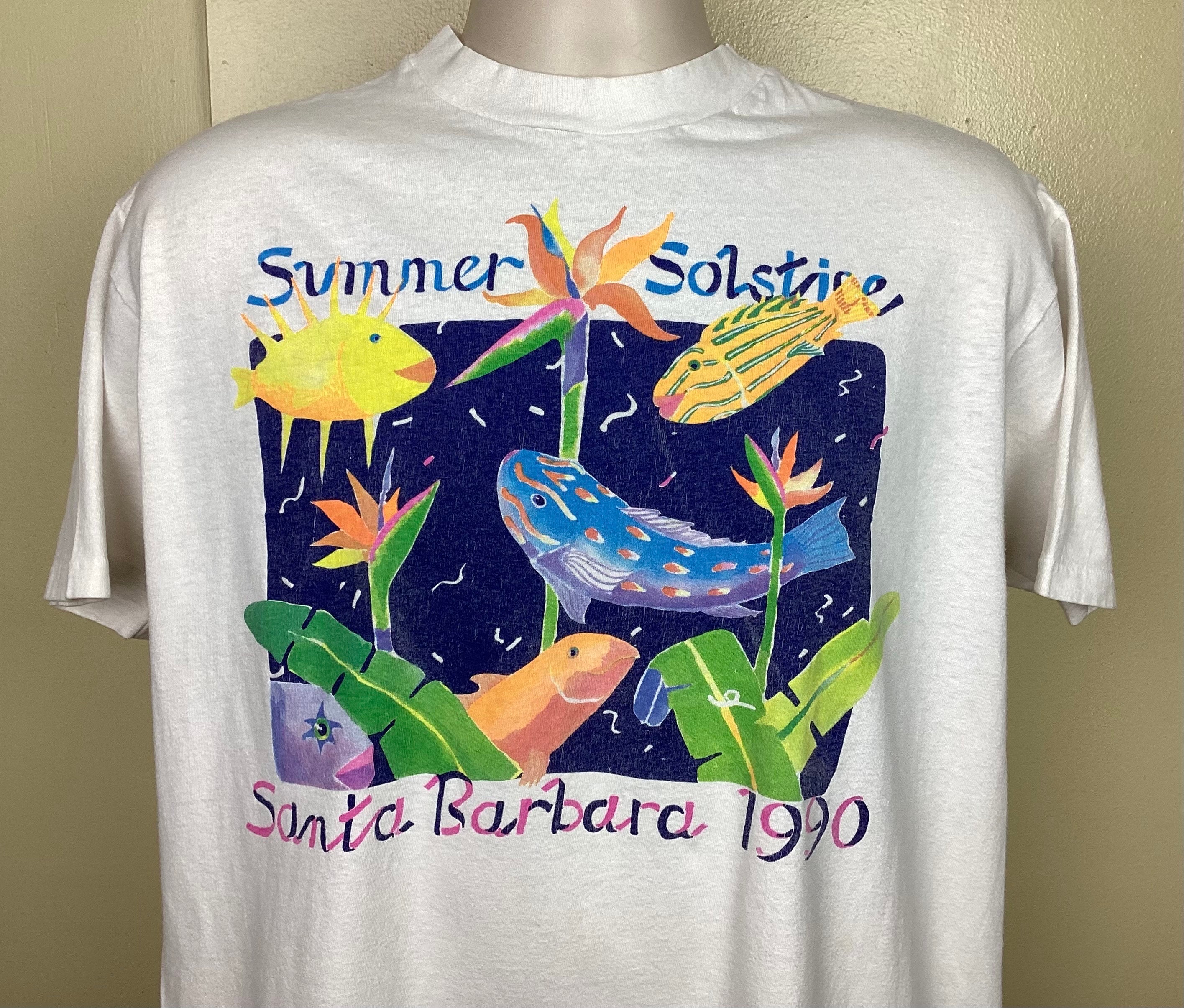 【SATUR】Classy Nostalgia Vintage Graphic T-Shirt White Vintage 80s T Shirt White Neon Multicolor Club Sports Wear