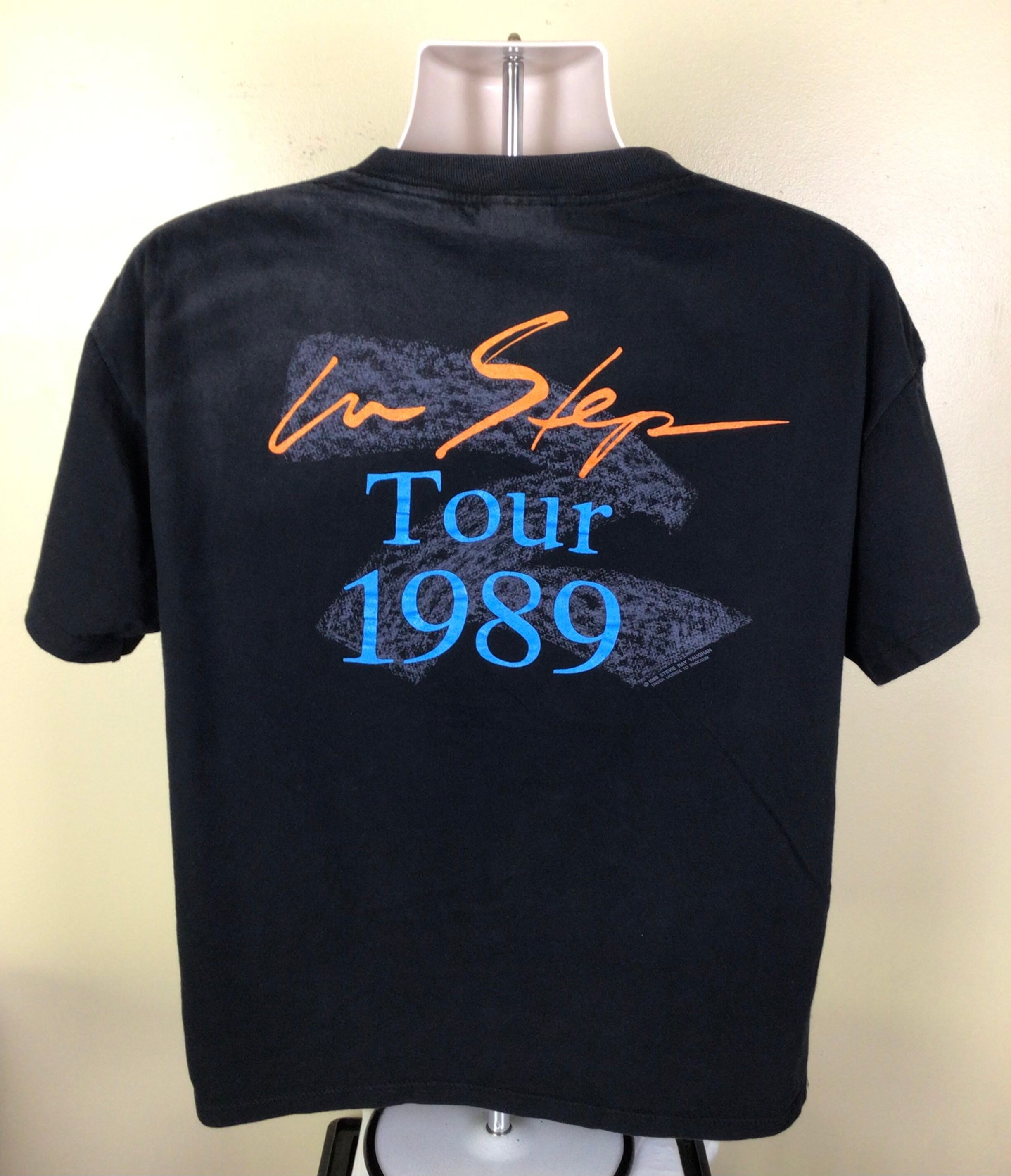 Stevie Ray Vaughan 1989 Tour Tシャツ Vtg 1989 Stevie Ray Vaughan Double Trouble Concert T-shirt