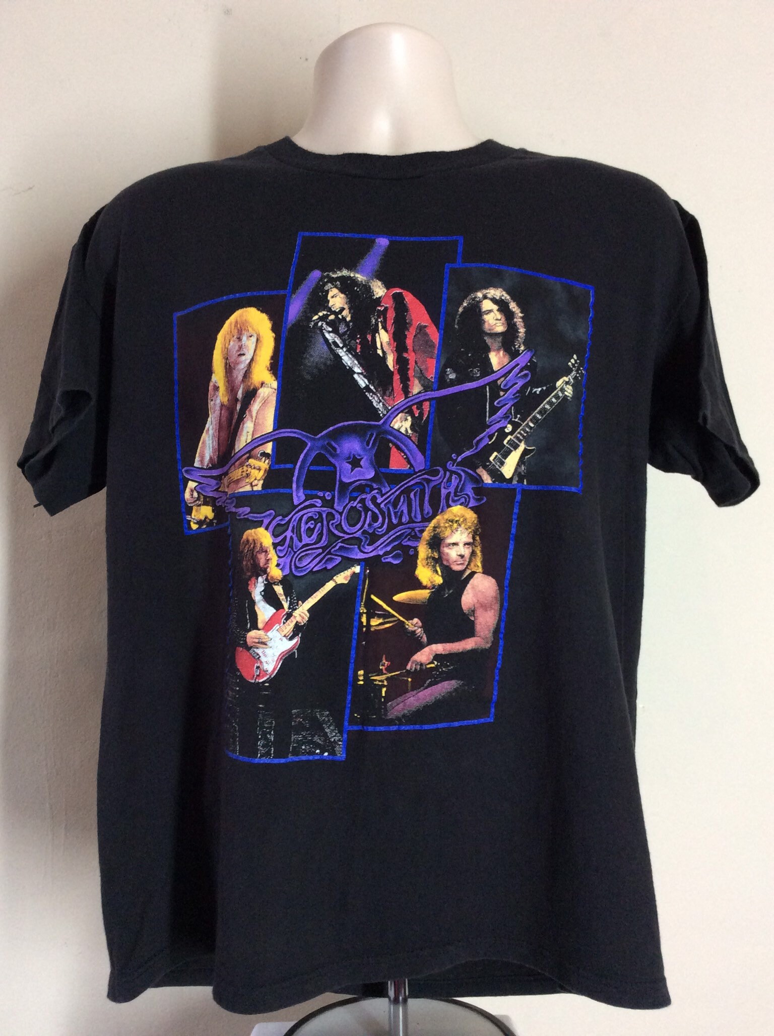 Vtg 1990 Aerosmith Pump Tour Concert T-Shirt Black L 90s Vtg 1990 Aerosmith Pump Tour Concert T-Shirt Black L 90s