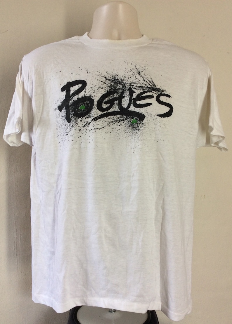 Pogues Vintage Shirt : The Pogues Pogue Mahone Original Est 1982 Band Logo S T Shirt