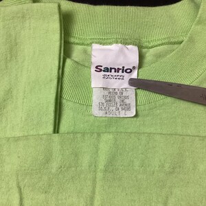 Vtg 1998 Sanrio Keroppi T-Shirt Green L 90s Japanese Animation Character Anime Japan Single Stitch Hello Kitty image 5