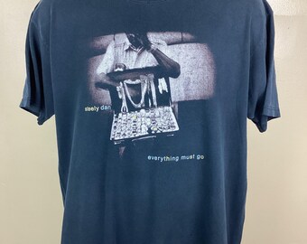 Vtg 2003 Steely Dan Concert T-shirt Black L Y2K Everything
