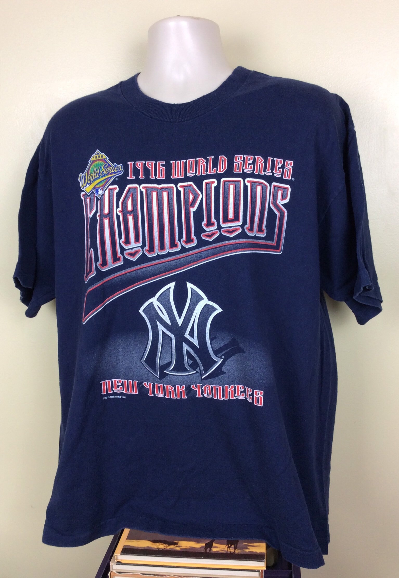MLB NEW YORK YANKEES ワールドシリーズTシャツ M ネイビー MLB World Series New York Yankees Oversized T-Shirt | New