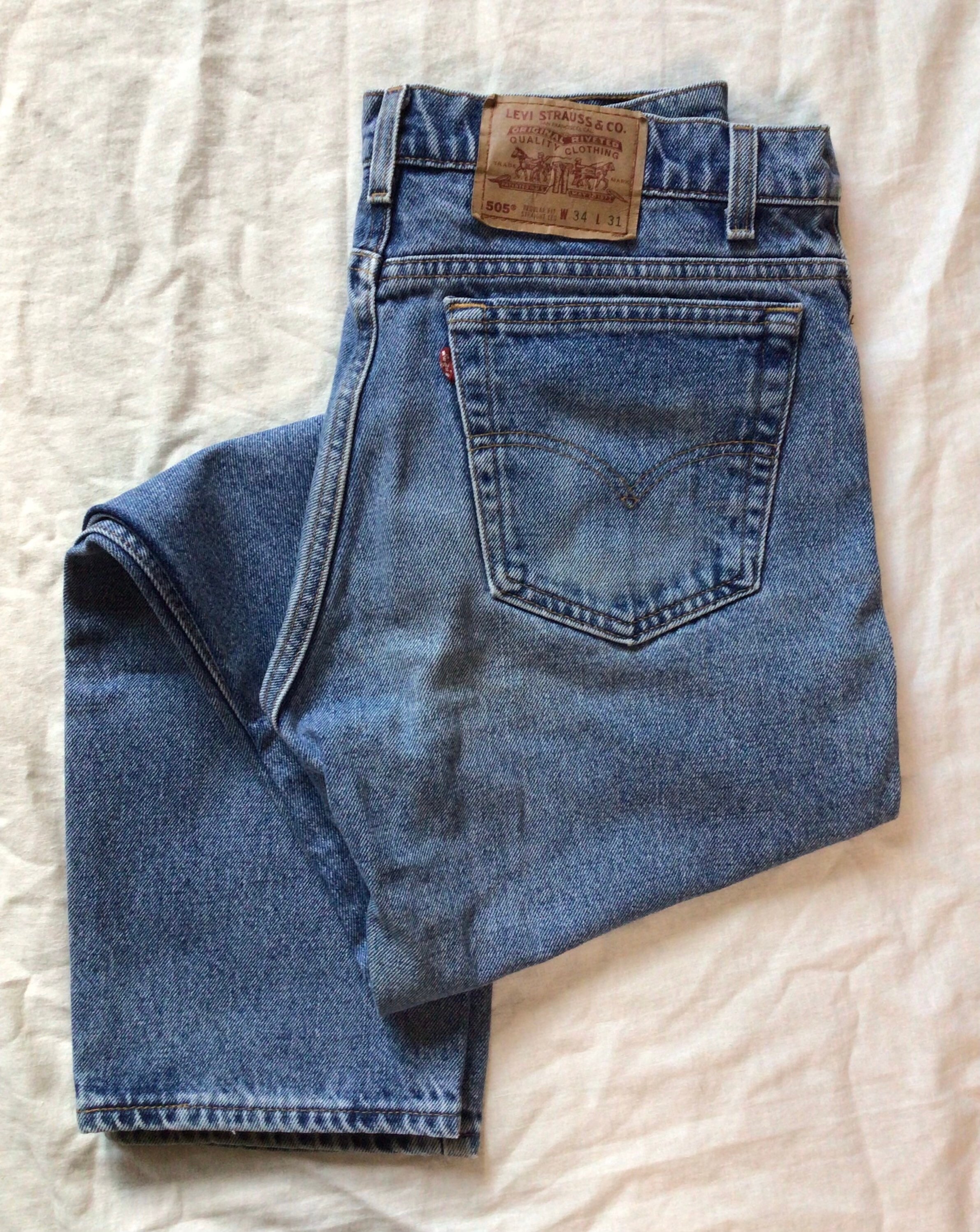 Vtg 80s 90s Levi's 505-4891 Jeans Blue 34 X 31 Made in USA Vtg 80s 90s Levi's 505-4891 Jeans Blue 34 X 31 Made in USA