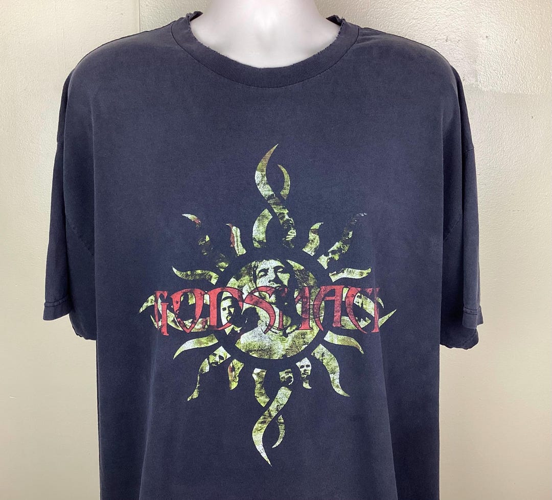 激レア当時物 GODSMACK Tシャツ ヴィンテージ サイズXL Vintage 2000 Godsmack T-shirt Black XXL Y2K Giant Tag Post Grunge