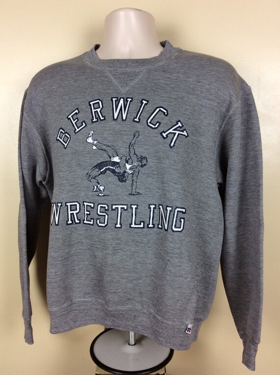 Vtg 80s Berwick Wrestling Crew Neck Sweatshirt He… - image 4