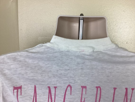 Vtg 1988 Tangerine Dream Optical Race Concert T-shirt White Vtg 1988 Tangerine Dream Optical Race Concert T-shirt White