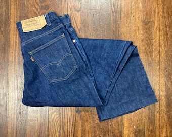 Vintage 1979 Levi’s 517 Orange Tab Jeans - Dark Indigo - Excellent Condition - W33 L32 (Fits W32 L30) - Made in USA - 70s Bootcut
