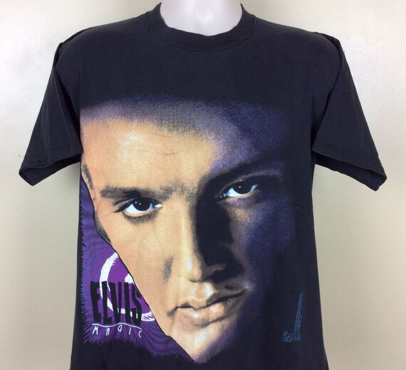 Vintage elvis print t-shirt - Gem