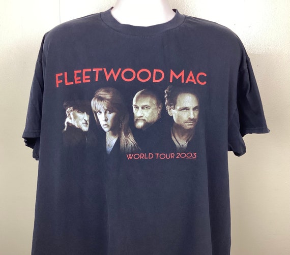 Vtg 2003 Fleetwood Mac Concert T-Shirt Black XL Y2