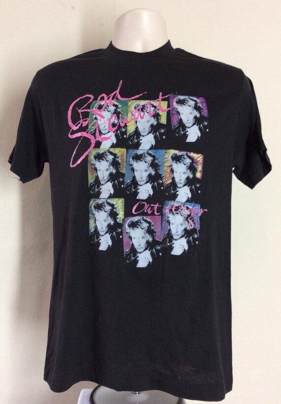 Vtg 1989 Rod Stewart Out Of Order Concert T-Shirt… - image 2