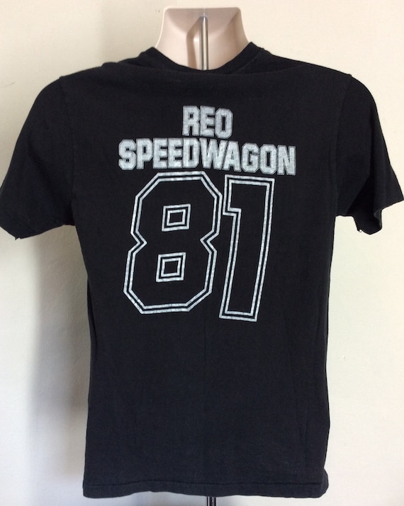 Vtg 1981 REO Speedwagon Concert T-Shirt Black S/M… - image 3
