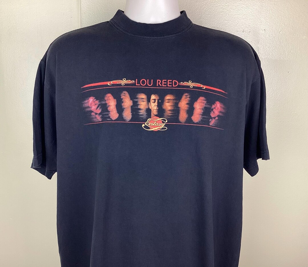 Vintage 2000 Lou Reed Ecstasy Concert T-shirt Black XL European