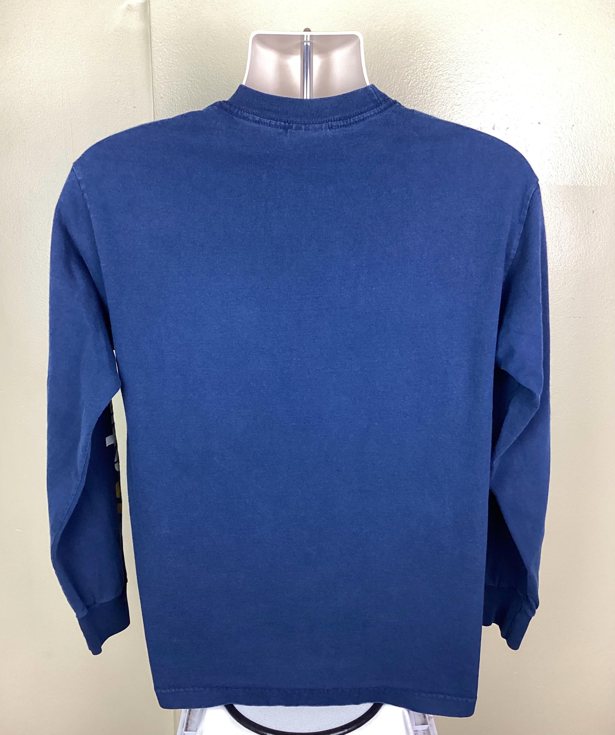 Vintage 90s Etnies Long Sleeve T-shirt Blue M Made in USA