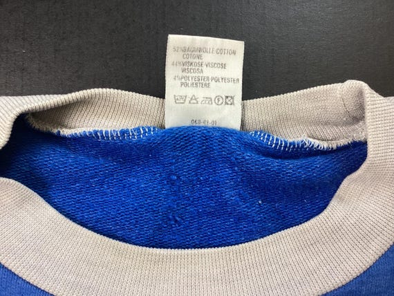 Vtg 80s Puma Color Block Ringer Crewneck Sweatshi… - image 5