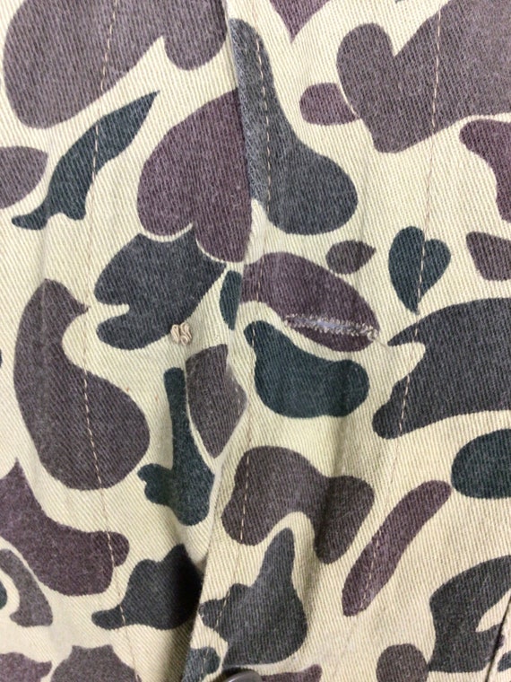 Vtg 70s 80s Duck Camo Hunting Shirt Jacket Green … - image 6