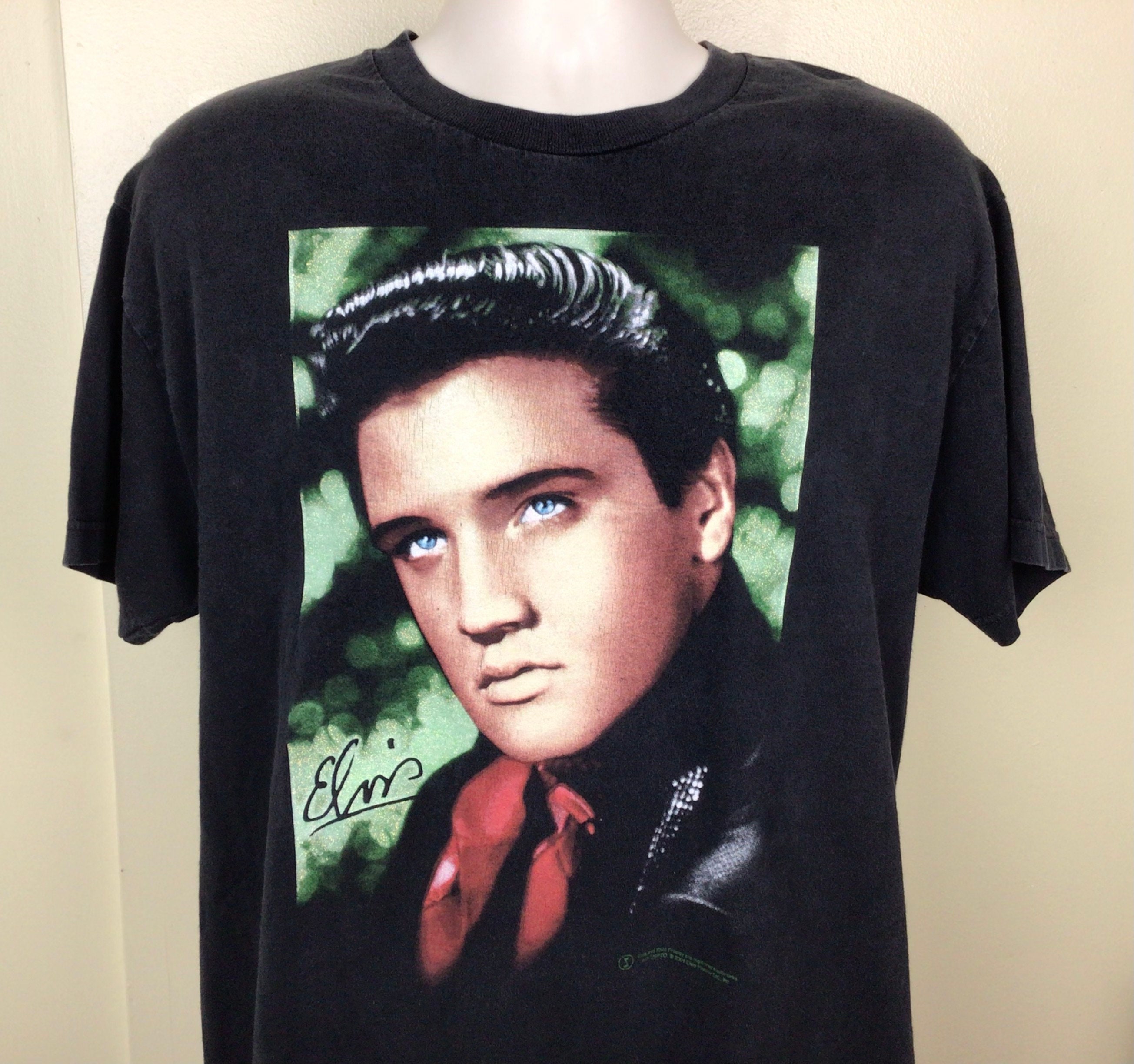 00s 1ELVIS PRESLEY エルビスプレスリー　ツアーTシャツ　黒 Elvis PresleyエルビスプレスリーTシャツTULTEXビンテージ00s