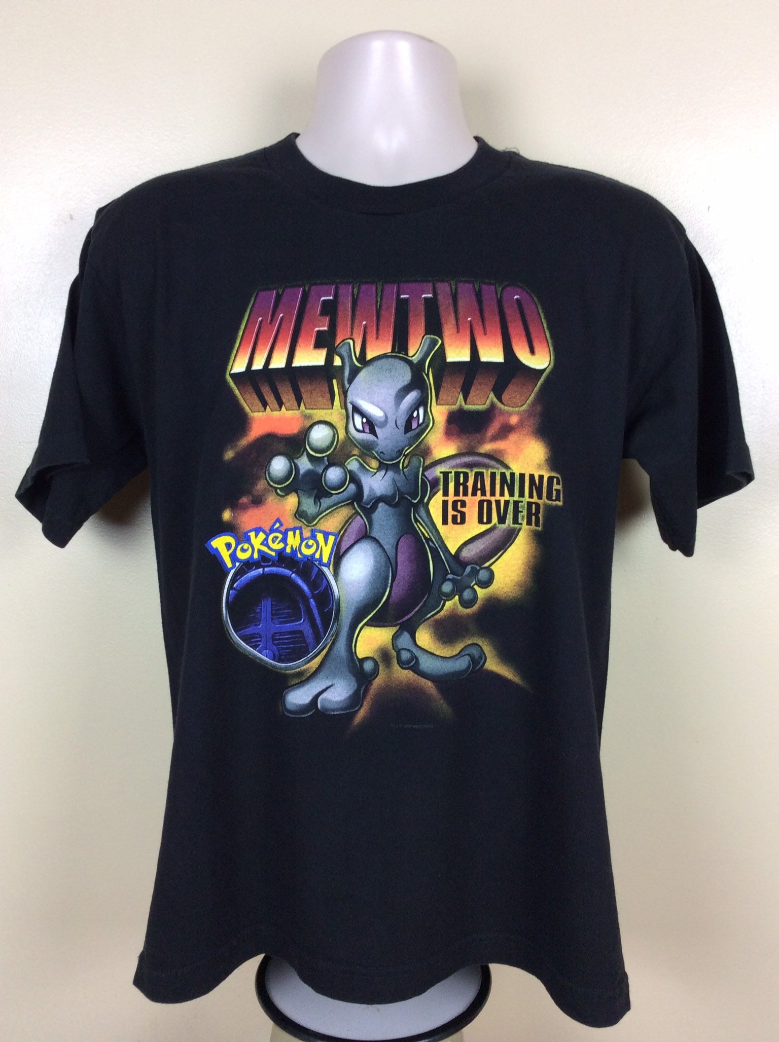 ヴィンテージ 1999 ポケモン ミュウツー Tシャツ ブラック 大人 M 