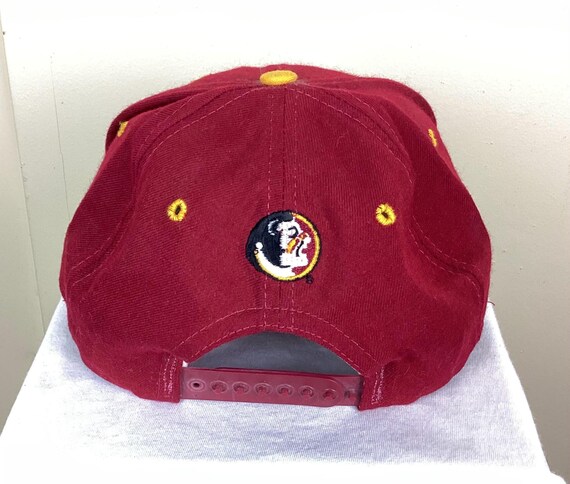 Vtg 90s New Era Florida State University Snapback Hat Low Profile