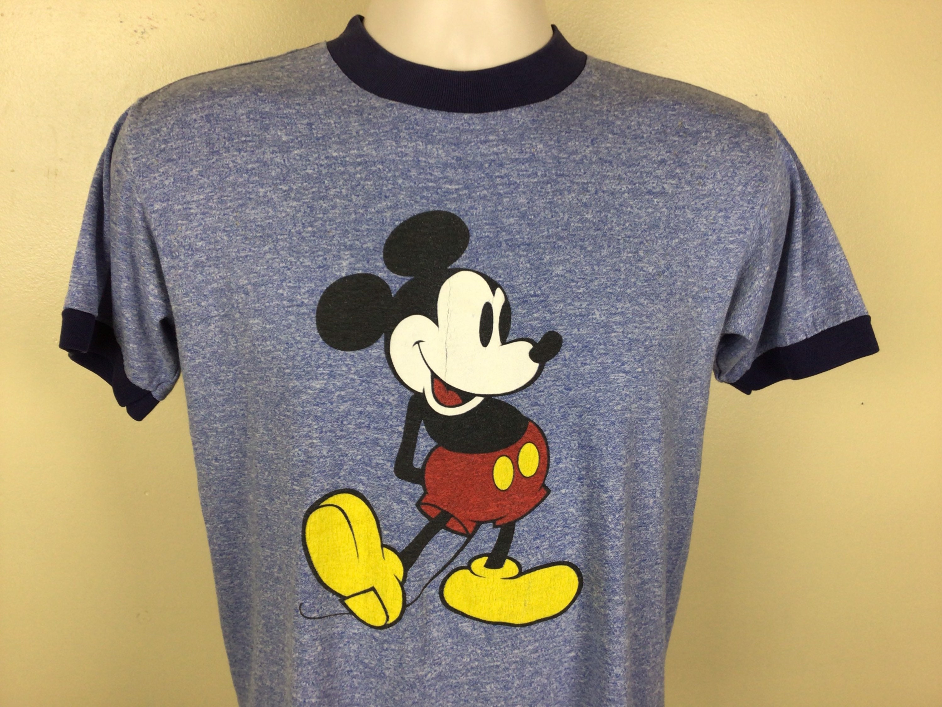 Jaren 70 Mickey Mouse Walt Disney Ringer Cartoon t-shirt Jeugd Groot Kleding Unisex kinderkleding Tops & T-shirts T-shirts T-shirts met print 